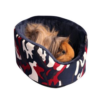 PET ONE Bed Small Animal Oval Navy/Camo