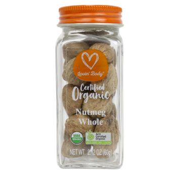 Lovin' Body Organic Dried Nutmeg Whole 60G