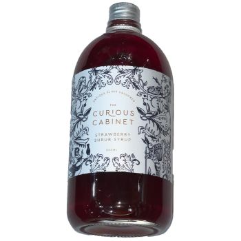 The Curious Cabinet Strawberry Shrub Syrup 500ml