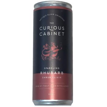The Curious Cabinet Sparkling Rhubarb Shrub Elixir 250ml