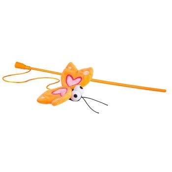 Rogz Catnip Wand Teaser Butterfly Cat Toy