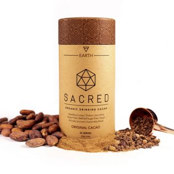 Sacred Cacao Organic Vegan Drinking Chocolate Original Earth 250g