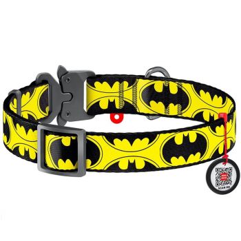 WAU DOG Batman Metal Fastex Buckle Collar