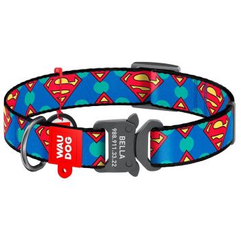 Wau Dog Superman Logo Metal Fastex Buckle - Medium 40cm