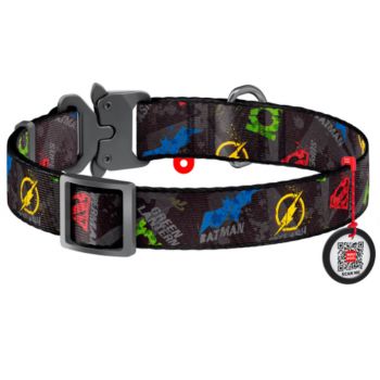 WAU DOG Justice League Metal Fastex Buckle Collar