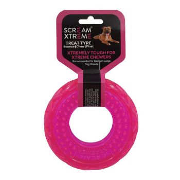Scream Xtreme Treat Tyre Loud Med/Large Pink