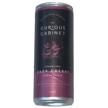 The Curious Cabinet Sparkling Dark Cherry Shrub Elixir 250ml