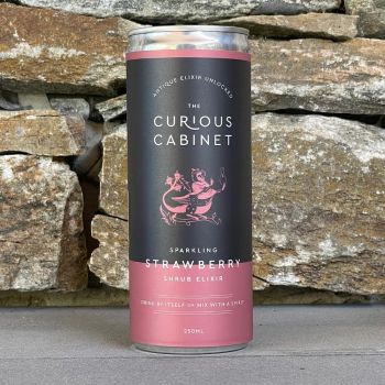 The Curious Cabinet Sparkling Strawberry Shrub Elixir 250ml