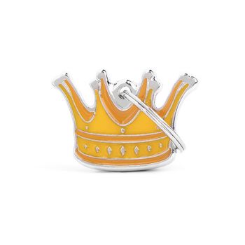 My Family Dog Tag Crown Charm