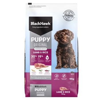 BLACK HAWK Puppy Medium Breed Lamb & Rice