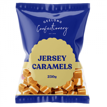 GEELONG CONFECTIONERY Jersey Caramels 250g