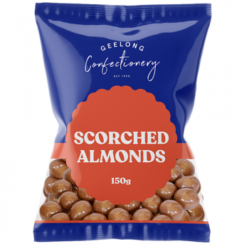 GEELONG CONFECTIONERY Scorched Almonds 150g