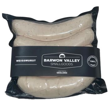 BARWON VALLEY SMALL GOODS Weisswurt Sausages