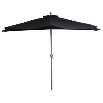 HARTMAN 2.5m Market Half Umbrella - Black