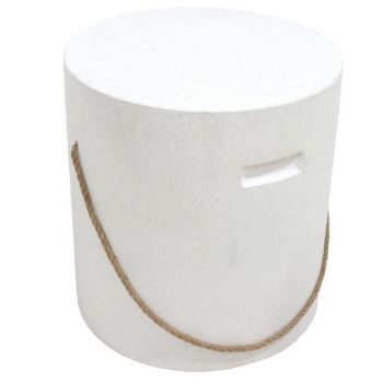 HARTMAN Concrete Terrazzo Stool - White