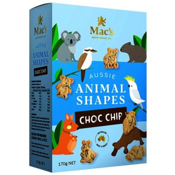 MAC'S Aussie Animal Shapes Choc Chic 170g