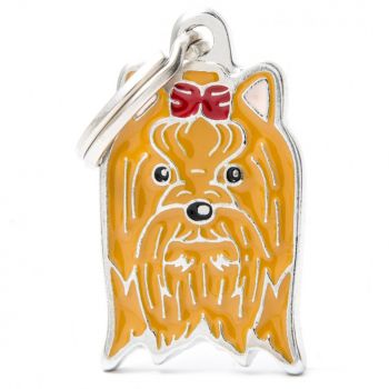 MY FAMILY Dog Tag Yorkshire Terrier Charm