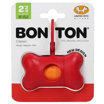 UNITED PET Bon Ton Classic 2nd Life Waste Bag Holder - Red