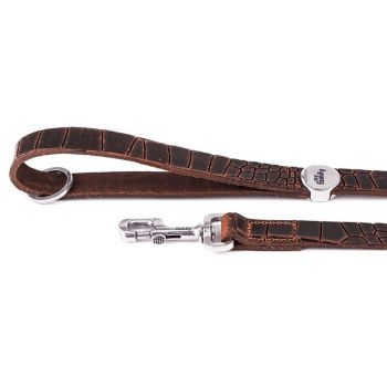 MY FAMILY Tuscon Brown Leather Lead
