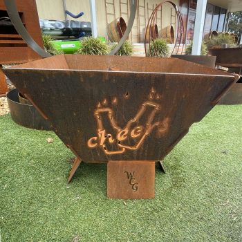 WATERJET CUTTING GEELONG 4 Sided Firepit - Cheer