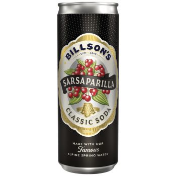 BILLSON'S Sarsaparilla Classic Soda 335ml