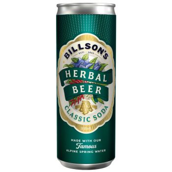 BILLSON'S Herbal Beer Classic Soda 335ml