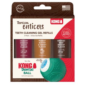 TROPICLEAN Enticers Teeth Clean Gel Refills - 3 Pack