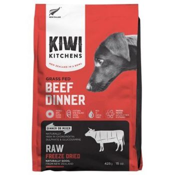 KIWI KITCHENS Freeze Dried Beef Dog Dinner 425g