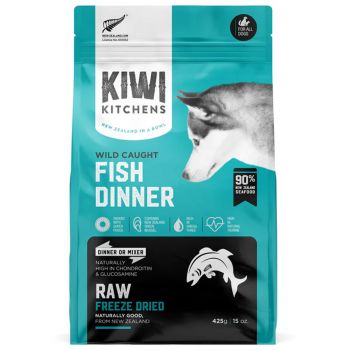 KIWI KITCHENS Freeze Dried Fish Dog Dinner 425g
