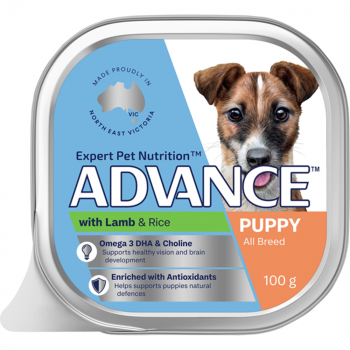 ADVANCE Lamb With Rice Wet Puppy Food 100g - 12 Pack