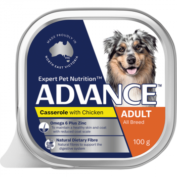 ADVANCE Chicken Casserole Wet Dog Food 100g - 12 Pack