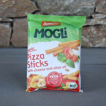 Mogli Organic Pizza Sticks W/ Cheese & Olive Oil 75G 