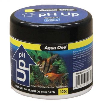 Aquarium pH Up 100g Fish Tank Raise pH 92081 Aqua One Alkalinity Health Safe