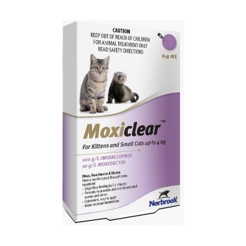 Moxiclear Small Cat or Animal Up To 4kg - 6 Pack