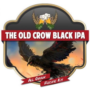 The Old Crow Black IPA All Grain Recipe Kit Suits Grainfather Malt Home Brew