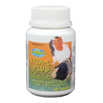 Vita-C Plus 50 Tablets Essential for Guinea Pig Health Small Animal Vetafarm